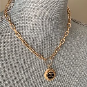 Authentic Chanel stamped button